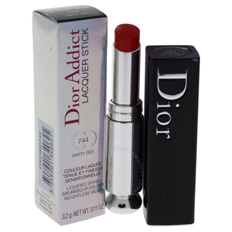 Christian Dior Addict Lacquer Stick 744 Party Red 0.11 oz